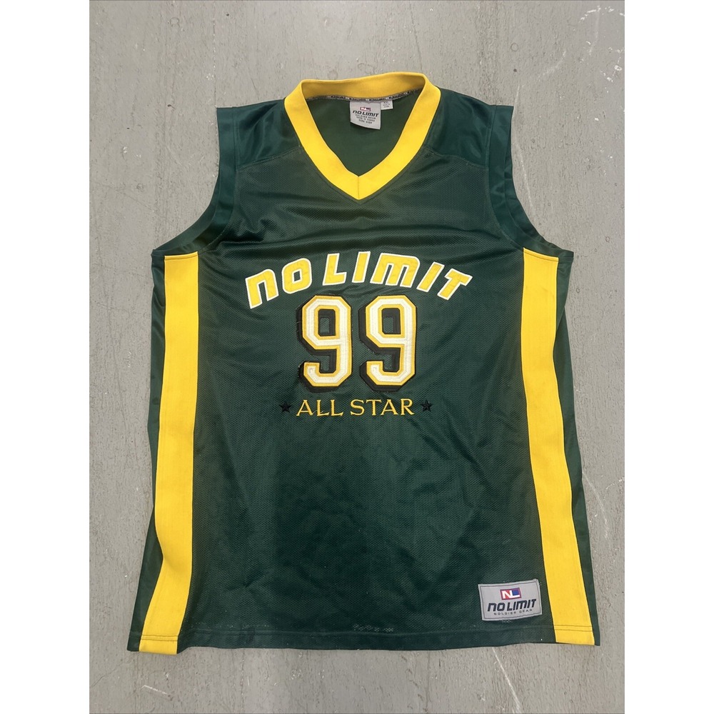 No Limit All Star‎ Soldier Gear Green And Yellow Jersey Size XXL